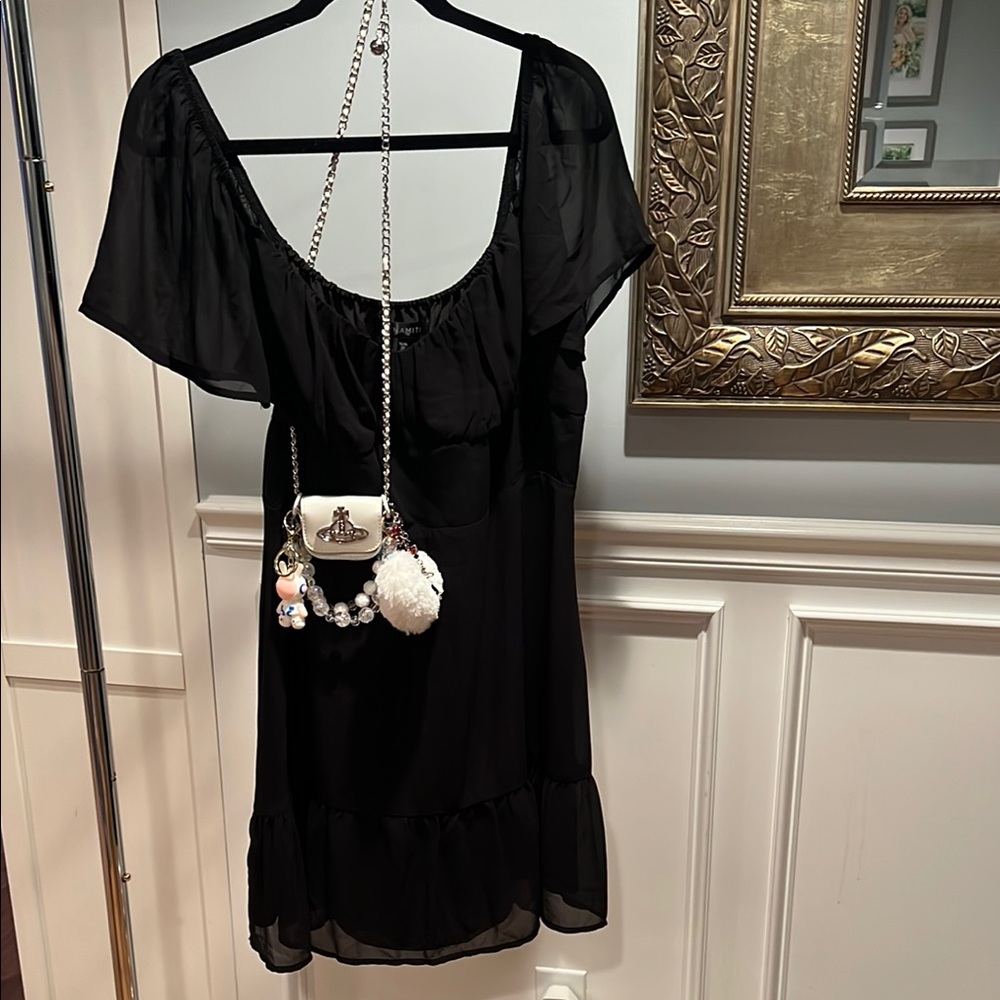 Black Ruffled Dress